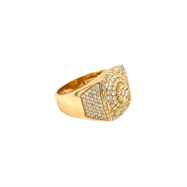 Square Ring - Gold & VS Diamond Ring