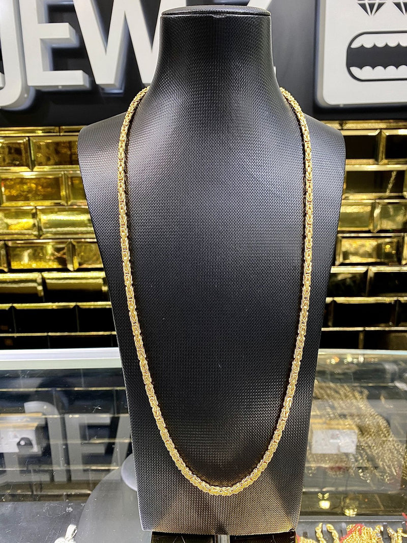 All Yellow Gold Byzantine Chains (Collection)